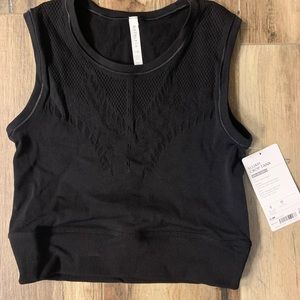 Athleta Ujjayi Crop Tank Black S/M